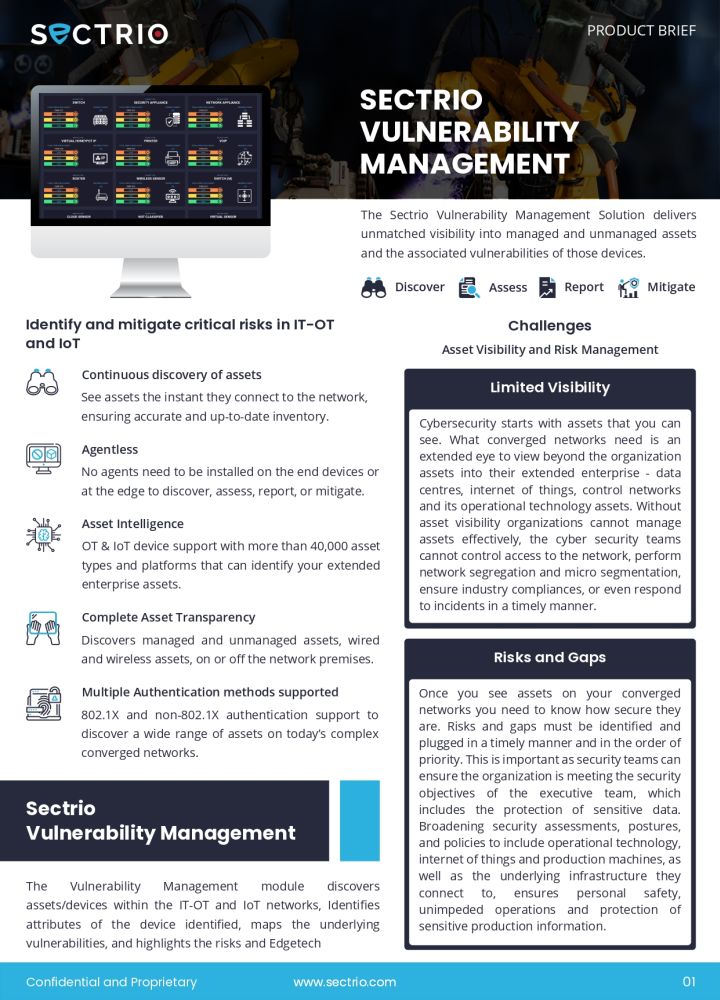 Product Brief Sectrio Vulnerability Management min