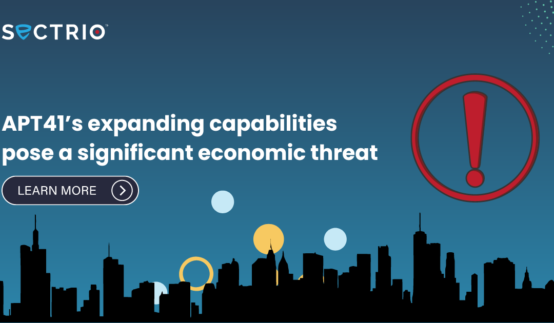 APT 41’s expanding capabilities pose a significant economic threat