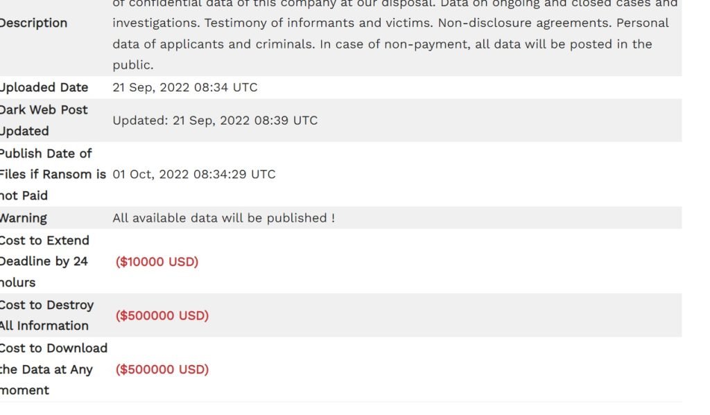 lockbit 3-0 data pricing